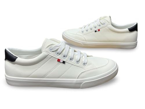 Image of Classic Canvas Sneakers, Casual Lace-Up Shoes with Green Sole, Unisex Fashion Trainers Shoes