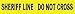 NMC PT12 Sheriff LINE DO NOT Cross Tape ? 3 in. x 1000 ft. Polyethylene Barricade Safety Tape with Black Text on Yellow Base