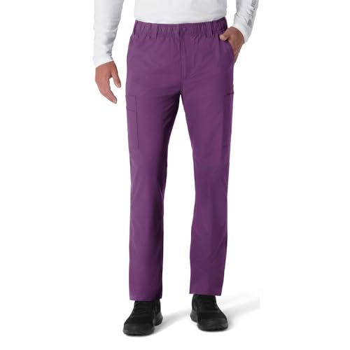 Carhartt Force Essentials Men's Straight Leg Cargo Scrub Pant, Eggplant, 3XL SHR
