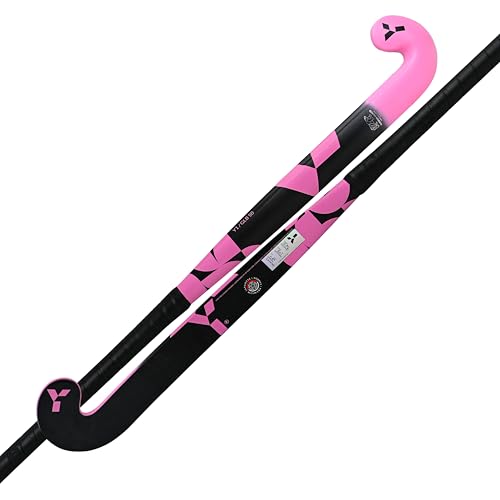 Bâton de hockey sur gazon GLB 50 rose en carbone style scandinave pour enfants