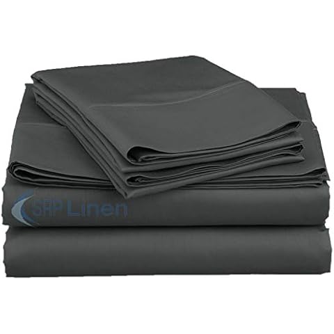 SRP Linen Sale New 4-Piece Sheet Set with 9'' Deep Pocket Solid Pattern, Soft 800 Thread Count Egyptian Cotton Cover