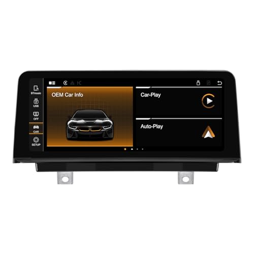 PEMP Linux Screen for BMW 3 Series F30 NBT CIC System, Support Wireless CarPlay Android Auto with a 720P AHD Revers Camera 2012-2017