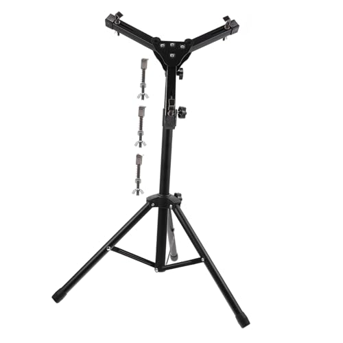 GALPADA 1Set Alloy Drum Practice Stand Durable Snare Drum Rack Black for Personal Professional Use Enhanced Stability