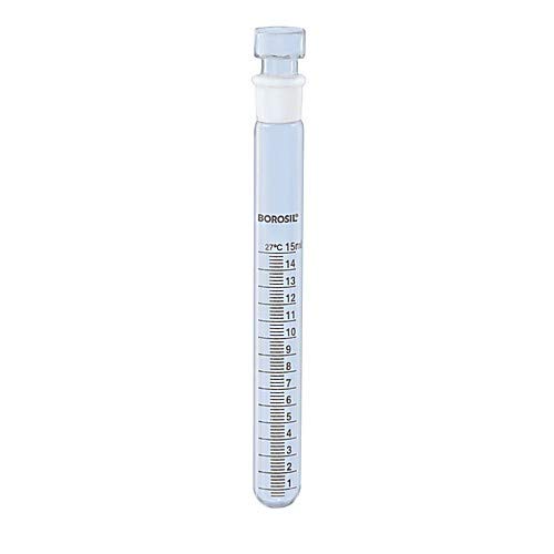 Borosil® Reusable Heavy Duty Test Tubes with Graduations and Ground Glass Stoppers (Glass