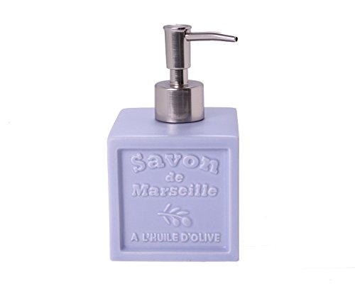 Preisvergleich Produktbild MAISON DU SAVON - Seifenspender Cube Marseille aus Keramik, Lavendel