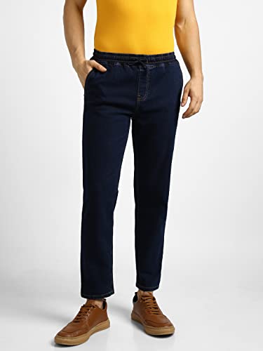 Image of Urbano Fashion Men's Regular Fit Mid Rise Washed Jogger Jeans Stretchable