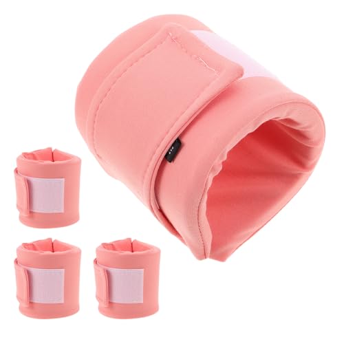 BELLIFFY 4 Collares Protectores Isabelinos para Perros y Gatos Collar Ajustable Antimordeduras Collar Transpirable para Recuperación de Heridas Protección Posoperatoria Tamaño M Color