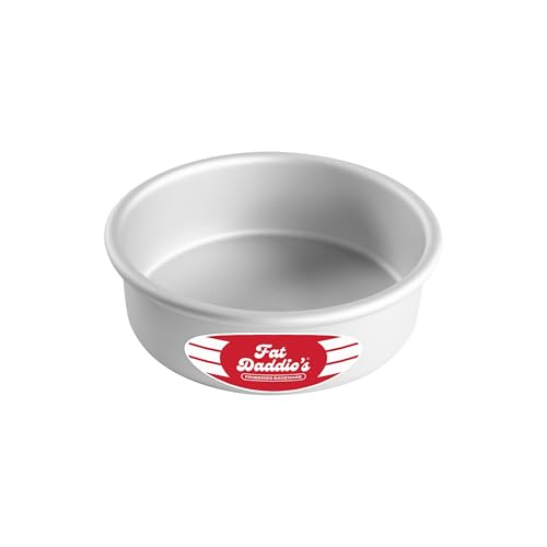 Fat Daddio's Round Cake Pan, 6 x 2 Inch, Silver