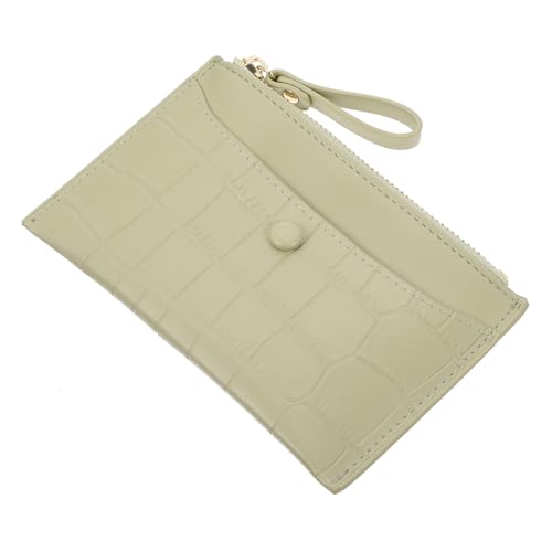 Multi-Functional Mini Zipper Wallet for Women PU Leather Coin Purse Card Slots Compact Change Holder for Everyday Use