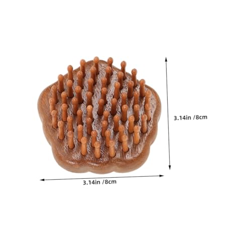 Peigne de massage bois naturel chevelu, outil noble et portatif - 2