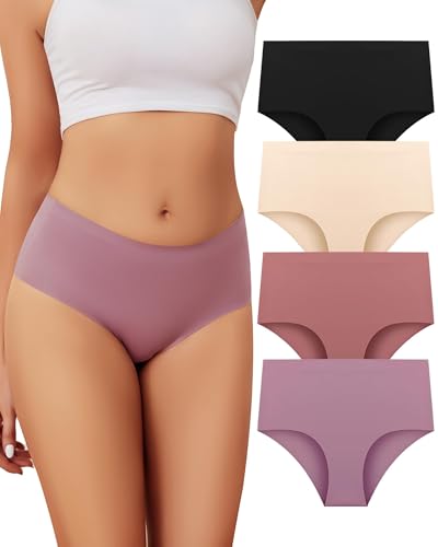 Jaywan Womens Seamless Bikini Cheeky Underwear No Show Hipster Breathable Stretch Invisibles Panties S-XL - image 1