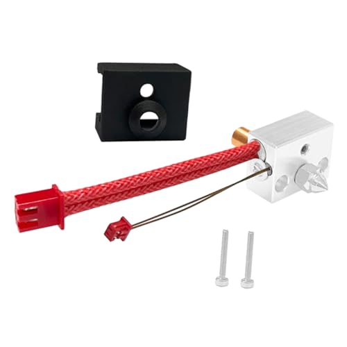 BUGUUYO Printer Extruder Kit Nozzle and Heating Block Replacement Parts for Printers Use in Home Office