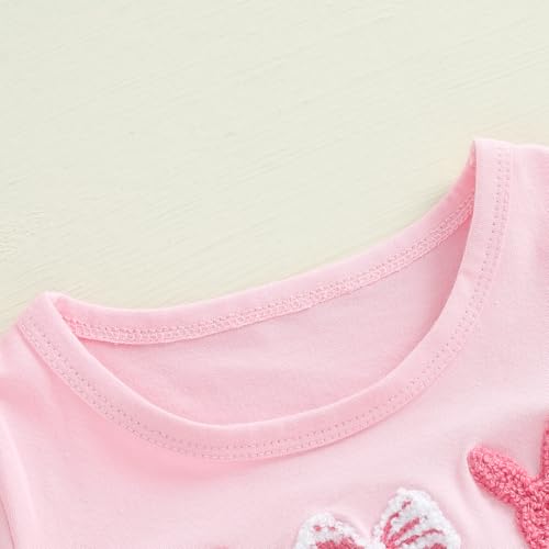 MoZiKQin Toddler Baby Girl Summer Outfits Bow Embroidery Short Sleeve Tshirt Tops Plaid Shorts Set Cute Summer Clothes 5