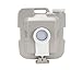 Camco 2.6-Gallon Portable Toilet - Features Detachable Holding Tank w/Sealing Slide Valve & Bellow-Type Flush - Easy Transport w/Compact Lightweight Design & Carry Handle - Gray (41531)