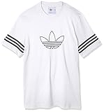 adidas Originals Outline tee Camiseta de Manga Corta, Hombre, Blanco (White), M