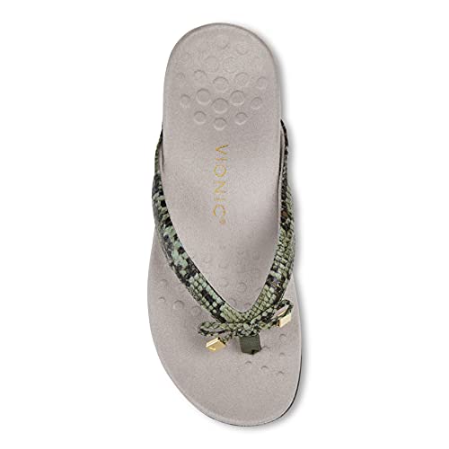 Image of Vionic Women's Rest Bella Toe Post Sandal- Supportive Ladies Orthotic Sandals that include Three Zone Comfort with Arch Support- Flip Flop for Ladies, Medium and Wide Width Size 5-12
