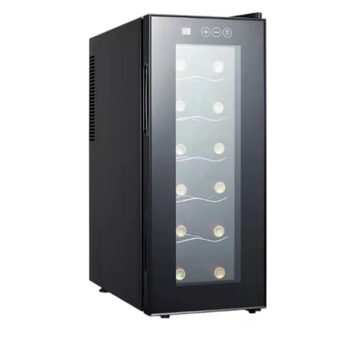 AOPIPI ワインクーラー、冷蔵庫、一定温度、省エネ、振動なし、循環保湿、取り外し可能で洗える高密度ドアシール、温度は8°C?18°Cに維持され、ワインボトルを涼しく乾燥した状態に保ち、家庭やオフィスでの使用に最適です (33L)