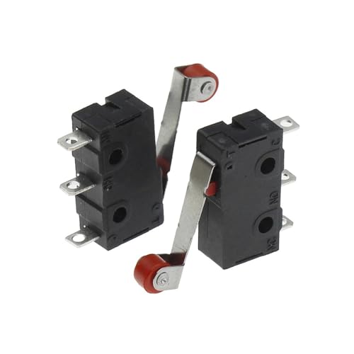 Micro-interrupteur 3 broches à levier et rouleau pour circuits électroniques