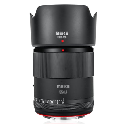 Meike 55mm F1.4 APS-C Auto Focus Prime Lens for Sony E Mount Mirrorless Cameras:A6400 A5000 A5100 A6000 A6100 A6300 A6500 A6600 A6700 ZV-E10,etc