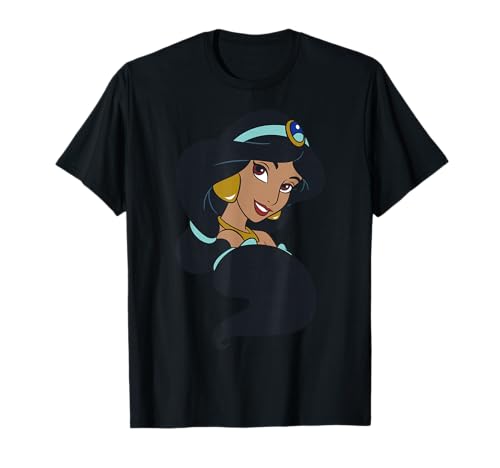 T-shirt Jasmine Disney Aladdin grand portrait imprimé vintage femme