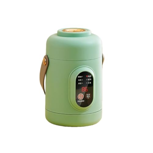 WIOLE電気シチュー鍋 小型 保温調理鍋 蒸し器付き 陶器製スープポット 800ML 大容量 保温機能付き 110V/500W 操作が簡単 軽量で持ち運びに便利 1〜2人用 自宅 車中泊 アウトドア オフィス 寮 一人暮らし 贈り物などに適しています (