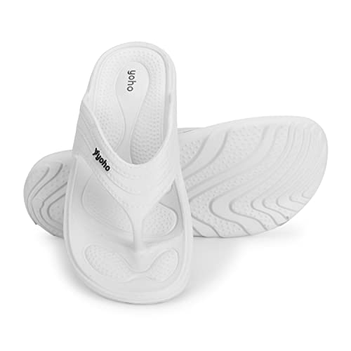 Image of YOHO Drizzle Soft Slippers for Women, Mild Acupressure, Lightweight, Anti Skid & Slip, Diabetic Footwear for Woman, Home Wear Bathroom Chappal for ladies | Waterproof Monsoon & Rainy Footwear