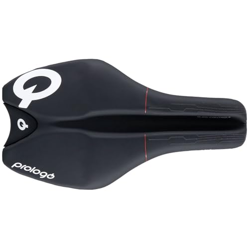 Prologo TGale Pas - Sillín de Control Deslizante TT/triatlón, Negro Duro, 240 x 128 mm, riel de aleación Tirox