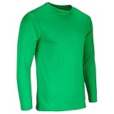 Champro Kids' Vision Long Sleeve Basketball Shooter Shirt, Kelly Green, Medium