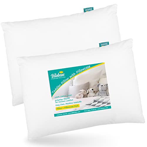 Biloban B07WYWV4H3 Toddler Pillow 2 Pack thumb #1