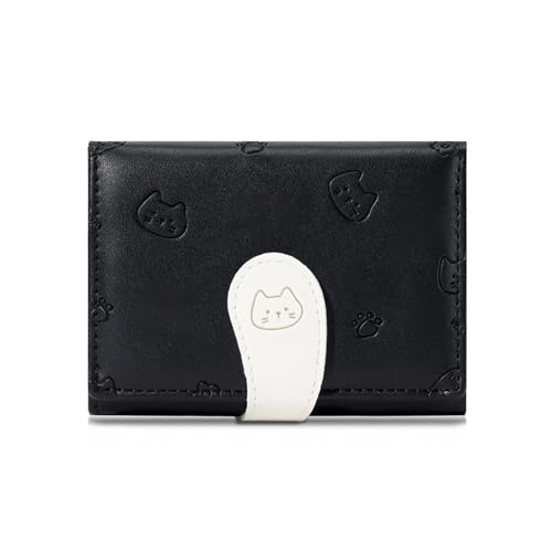 Women's Fashionable Cartoon Short Tri-fold Coin Purse Simple and Versatile Multifunctional Card Holder