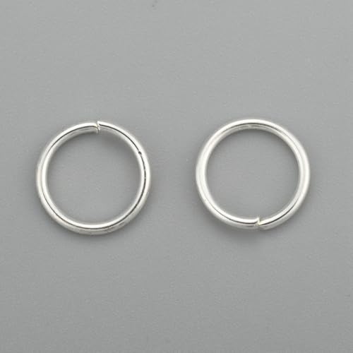 HDSupplies 50 Pieces - 304 Silver Tone Stainless Steel Jump Rings - 9mm - 18 Gauge (1mm Thickness)