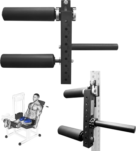AHTAPFON Extensor de piernas de Espuma Engrosada, Entrenamiento del Grupo Muscular de Las piernas, Accesorio para Rack de Sentadillas, Potente máquina de Curl de piernas.
