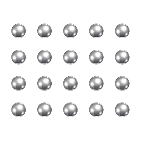 sourcing map 50pcs 5mm Stainless Steel Balls Cover
