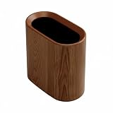 Stgfyxgs Bote de Basura Cocina Cubo Desechos Papelera Doble Capa Amplio Resistente Portátil Adecuado para Oficina Restaurante Dormitorio Hogar, Nuez, 0921