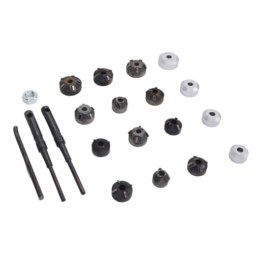 Image of Valve Seat Reamer Tool Kit - Alloy Steel Universal for 20-30mm Valves, Includes 12 Sizes & 4 Heads