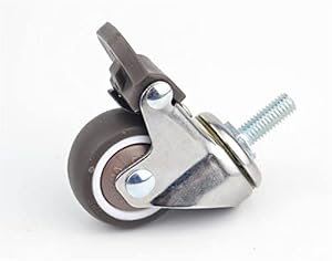 Sdvuahuj Stumme Räder Rollen Rad mit Bremse 1Stk.