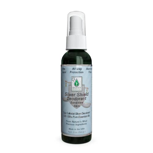Silver Shield Deodorant - Sensitive Skin Formula - Spray-on, All Natural Colloidal Silver Deodorant,2 oz.