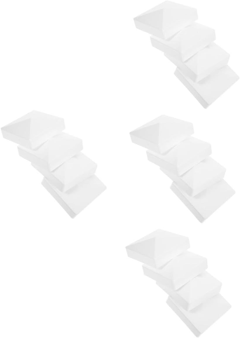 POPETPOP 16pcs Post Caps for Fence Stylish Protective Covers for Deck and Lamp Posts Fence Tops Easy to Install and Maintain
