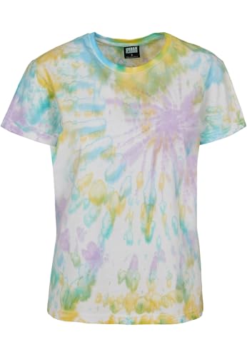 Urban Classics T-Shirt Ladies Tie Dye Boyfriend tee Camiseta, Pastel, M para Mujer