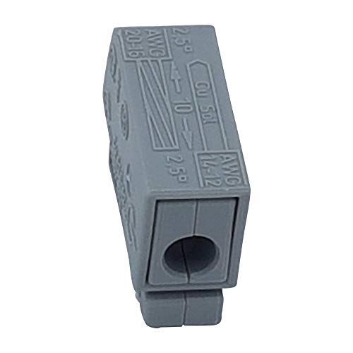 Wago 224 – 101 conector enchufable de 1 vía y 24A para cables de 16-20 AWG 3