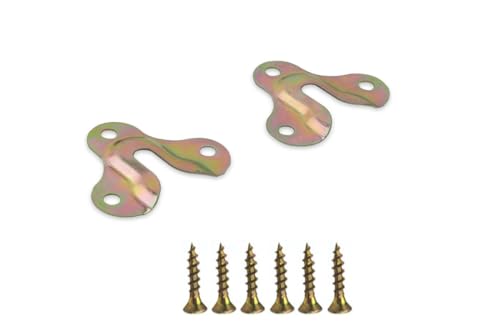 Image of 26pcs Furniture Pendant Accessories, Hardware Photo Frame, Mirror Frame, Hanging Piece, Convex Hoist, Wall Invisible Flat Hanging Piece, Hook Hanging, 1.9*1.7*0.2inch, XKGP-01