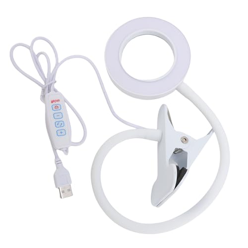 Lampe loupe 10x LED pour sourcils et artisanat avec loupe de lecture USB - 6