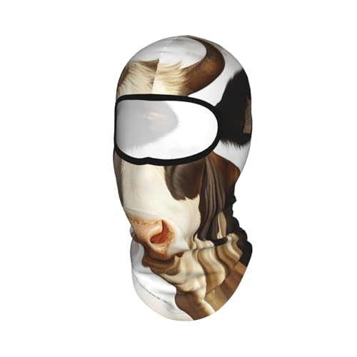 Máscara de esquí para hombre y mujer con diseño de vaca, cubrecabeza completo para exteriores, ideal para verano miniatura 1
