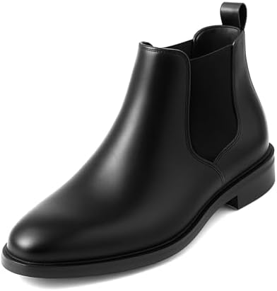 Kraasa Onyx Chelsea Boots for Man | High-Top Slip-On Ankle Boots