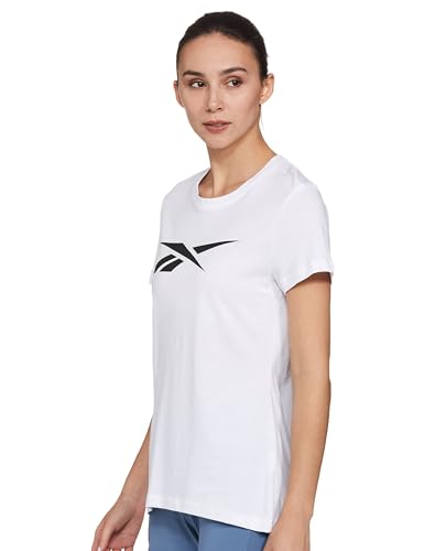 Reebok Vector Graphic tee Camiseta, White, S para Mujer