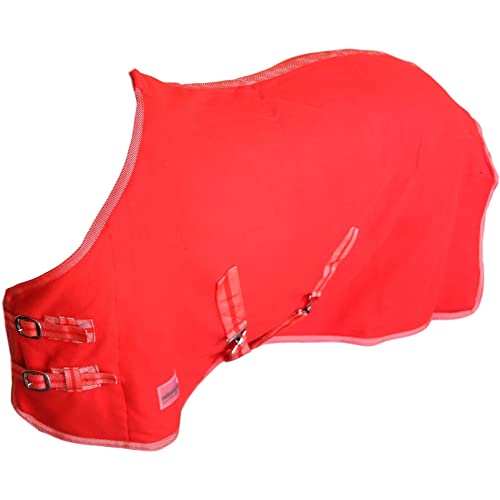 Foto von RL24 - Abschwitzdecke mit Kreuzgurt BASICLINE rot 55cm