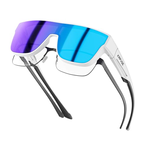 【Design sovrapponibile, comodo da indossare】 Questi occhiali da sole con ampia montatura sono progettati appositamente per chi porta occhiali da vista. Si indossano facilmente sopra gli occhiali correttivi, senza bisogno di un'altra montatura o occhiali da sole graduati. Facili da usare, altamente compatibili e ideali per l’uso quotidiano.