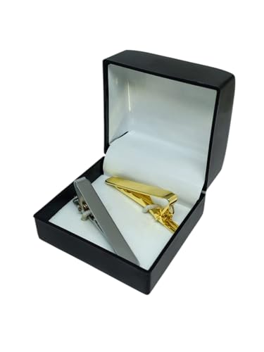 Image of Michelangelo Men's Tie Pin Combo (Golden and Silver, Free Size)