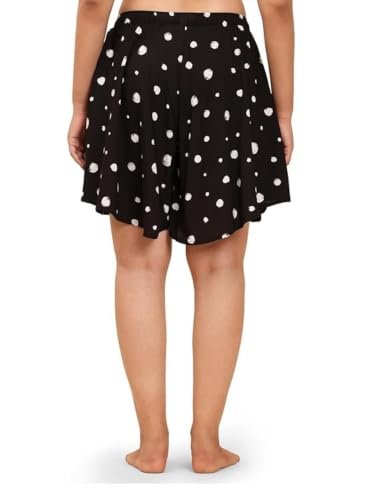 Image of B STORIES Women's Viscose Printed Lounge Culotte Shorts (Pack of 2)