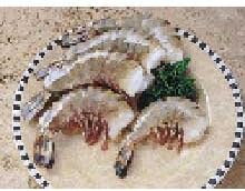 Tampa Bay Fisheries White Raw 21 to 25 Count Fully Cooked Tiger Tail On Shrimp, 2.5 Pound -- 4 per case.